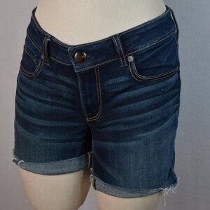 American Eagle Outfitters Super Stretch Dark Denim Shorts Size 8